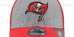 Buccaneers 2014 NFL DRAFT FLEX Red Hat by New Era - 2nd View