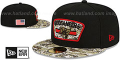 Buccaneers 2021 SALUTE-TO-SERVICE Black-Desert Fitted Hat by New Era - 2nd View