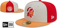 Buccaneers HISTORIC SIDELINE PINWHEEL Fitted Hat by New Era - 2nd View