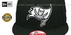 Buccaneers TEAM-BASIC SNAPBACK Black-White Hat by New Era - 2nd View