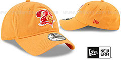 Buccaneers THROWBACK CORE-CLASSIC STRAPBACK Orange Hat by New Era - 2nd View