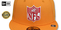 Buccaneers THROWBACK NFL SHIELD-BASIC Orange Fitted Hat by New Era - 2nd View