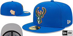 Bucks 22-23 ALTERNATE CITY-EDITION Fitted Hat by New Era - 2nd View