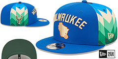 Bucks 22-23 CITY-EDITION SNAPBACK Hat by New Era - 2nd View