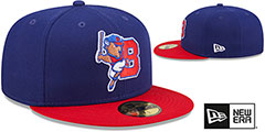 Bisons MILB ONFIELD GAME Royal-Red Fitted Hat by New Era - 2nd View