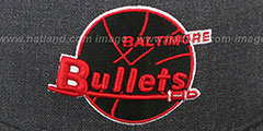 Bullets GREY HEDGEHOG Fitted Hat by Mitchell and Ness - 2nd View