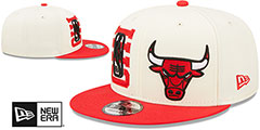 Bulls 2022 NBA DOUBLE WHAMMY DRAFT SNAPBACK Hat by New Era - 2nd View