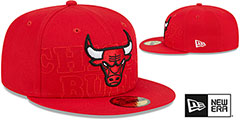 Bulls 2023 NBA DRAFT Red Fitted Hat by New Era - 2nd View