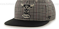 Bulls 60-MINUTES STRAPBACK Black Hat by Twins 47 Brand - 2nd View