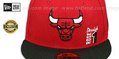 Bulls DERRICK ROSE 1 Red-Black Fitted Hat by New Era - 2nd View