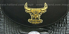 Bulls JULIGUNK STRAPBACK Black-Gold Hat by Twins 47 Brand - 2nd View