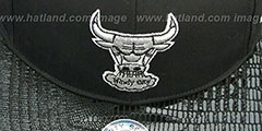 Bulls JULIGUNK STRAPBACK Black-Silver Hat by Twins 47 Brand - 2nd View