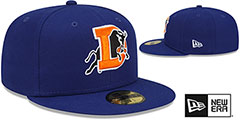 Bulls MILB ONFIELD HOME Royal Fitted Hat by New Era - 2nd View