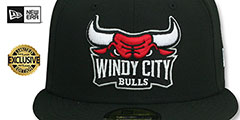 Bulls NBA G-LEAGUE Black Fitted Hat by New Era - 2nd View