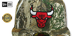 Bulls NBA TEAM-BASIC Realtree Camo Fitted Hat by New Era - 2nd View