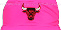 Bulls NEON PAINTER Pink Hat by Mitchell and Ness - 2nd View