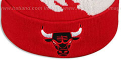 Bulls PAINTBRUSH BEANIE by Mitchell and Ness - 2nd View