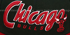 Bulls SNAP-IT-BACK SNAPBACK Black-Red Hat by New Era - 2nd View