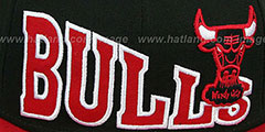 Bulls STOKED SNAPBACK Black-Red Hat by New Era - 2nd View