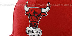 Bulls SURE-SHOT SNAPBACK Red Hat by Twins 47 Brand - 2nd View