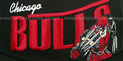 Bulls TEAM-HERO SNAPBACK Black Hat by New Era - 2nd View