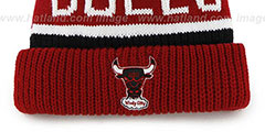 Bulls THE-CALGARY 2 Red-Black Knit Beanie Hat by Twins 47 Brand - 2nd View