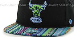 Bulls THE-DUDE SNAPBACK Black-Green Hat by Twins 47 Brand - 2nd View