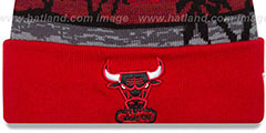 Bulls WINTER BEACHIN Knit Beanie Hat by New Era - 2nd View