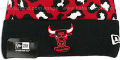 Bulls WINTER-JUNGLE Knit Beanie Hat by New Era - 2nd View