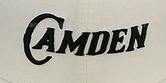 Camden PINWHEEL-CITY White-Black-White Fitted Hat by New Era - 2nd View