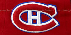 Canadiens 2T SUPER-ARCH SNAPBACK Red-Royal Hat by Zephyr - 2nd View