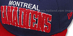 Canadiens CHENILLE-ARCH SNAPBACK Navy-Red Hat by New Era - 2nd View