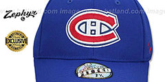 Canadiens SHOOTOUT Royal Fitted Hat by Zephyr - 2nd View