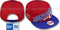 Canadiens STILL ANGLIN SNAPBACK Red-Royal Hat by New Era - 2nd View