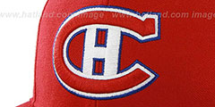 Canadiens SURE-SHOT SNAPBACK Red Hat by Twins 47 Brand - 2nd View