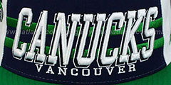 Canucks 2T SUPERSONIC SNAPBACK Navy-Green Hat by Zephyr - 2nd View