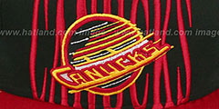 Canucks STEP-ABOVE SNAPBACK Black-Red Hat by New Era - 2nd View