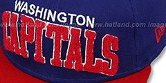 Capitals CHENILLE-ARCH SNAPBACK Navy-Red Hat by New Era - 2nd View