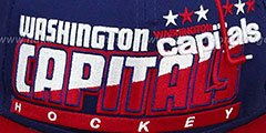 Capitals SLICE-N-DICE SNAPBACK Navy-Red Hat by New Era - 2nd View