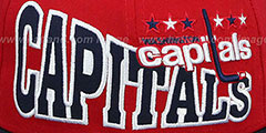 Capitals STOKED SNAPBACK Red-Navy Hat by New Era - 2nd View