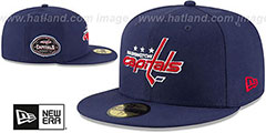 Capitals TEAM-SUPERB Navy Fitted Hat by New Era - 2nd View