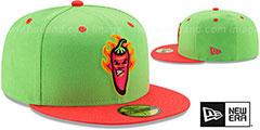 Captains COPA Lime-Red Fitted Hat by New Era - 2nd View