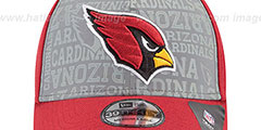 Cardinals 2014 NFL DRAFT FLEX Burgundy Hat by New Era - 2nd View