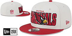 Cardinals 2023 NFL DRAFT SNAPBACK Stone-Burgundy Hat by New Era - 2nd View