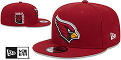 Cardinals 2024 NFL DRAFT SNAPBACK Burgundy Hat by New Era - 2nd View