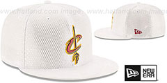 Cavaliers 2017 ONCOURT DRAFT White Fitted Hat by New Era - 2nd View