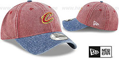 Cavaliers GW RUGGED CANVAS STRAPBACK Burgundy-Navy Hat by New Era - 2nd View