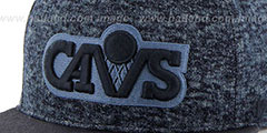 Cavaliers LEDGEBROOK SNAPBACK Navy Hat by Twins 47 Brand - 2nd View