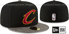 Cavaliers RUSTIC-VIZE Black-Grey Fitted Hat by New Era - 2nd View