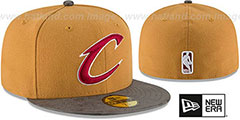 Cavaliers RUSTIC-VIZE Wheat-Grey Fitted Hat by New Era - 2nd View